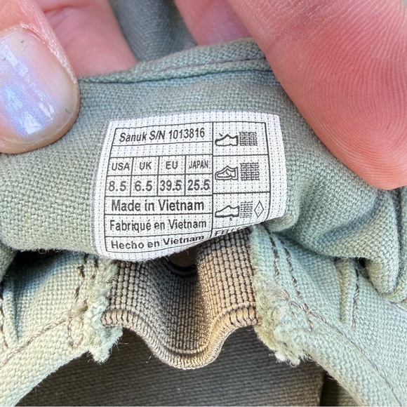 Sanuk NWT Women's Pair O Dice Slip-On Sneaker – Military Green | size 8.5 - Picture 8 of 8